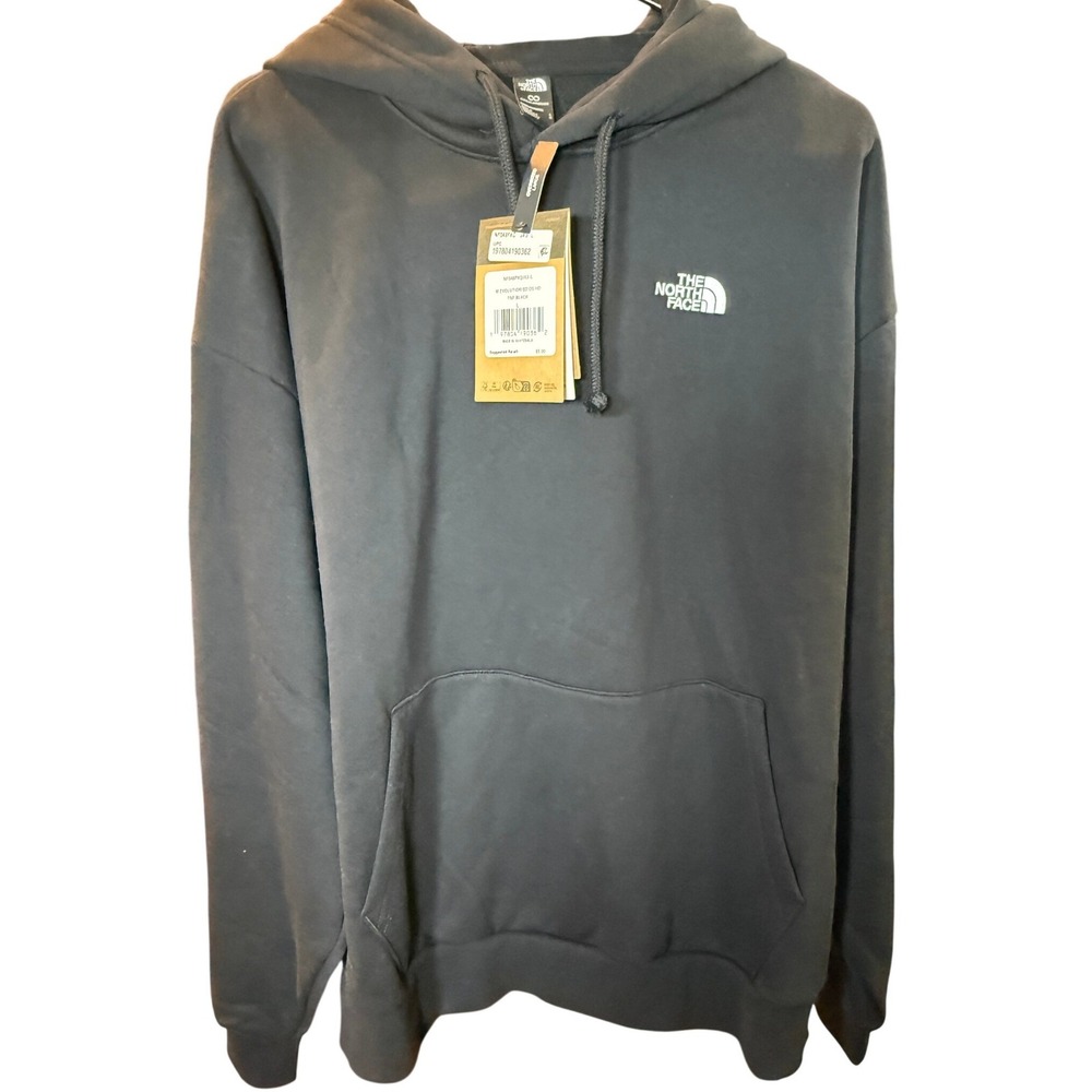 The North Face Mens Evolution Oversized Hoodie TNF Black NF0A8FKQ L NWT